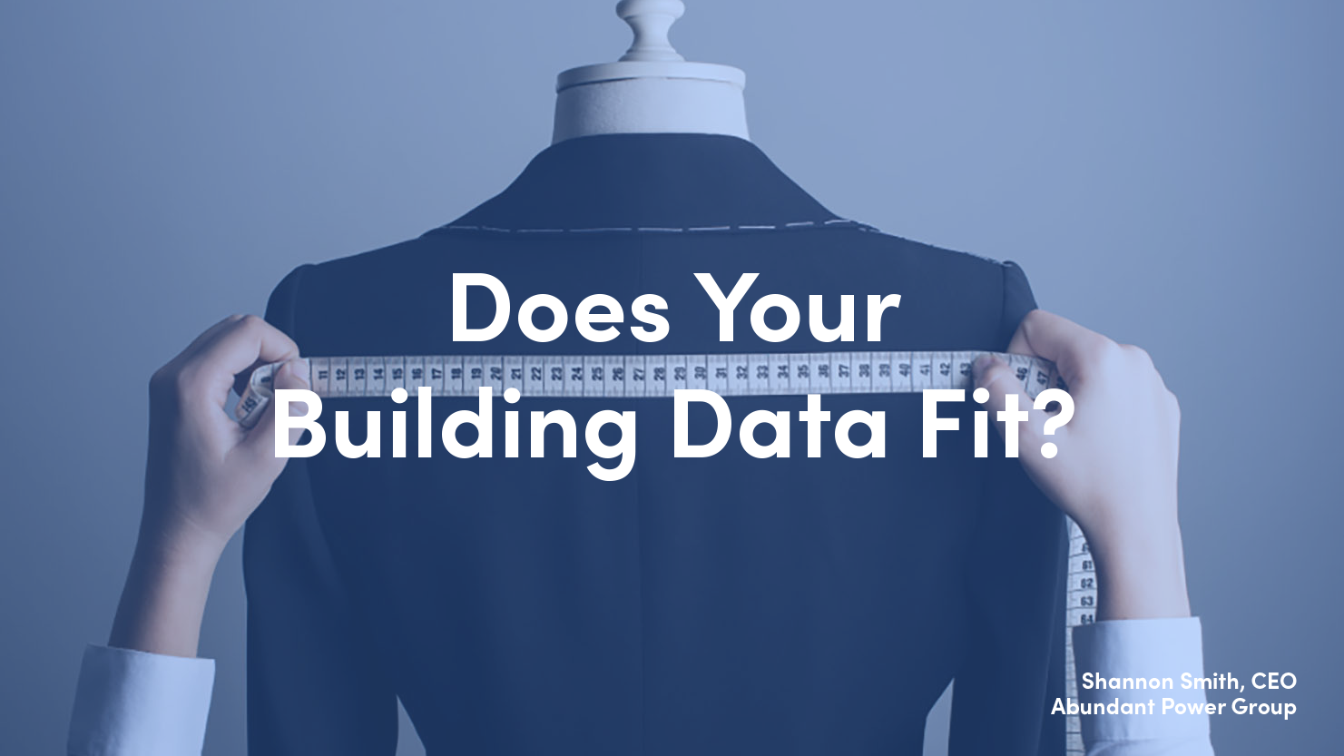 Does Your Building Data Fit?